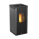 Hermetisk pelletskamin Next 9 kW Grå – Stove Canadian - Bild 2